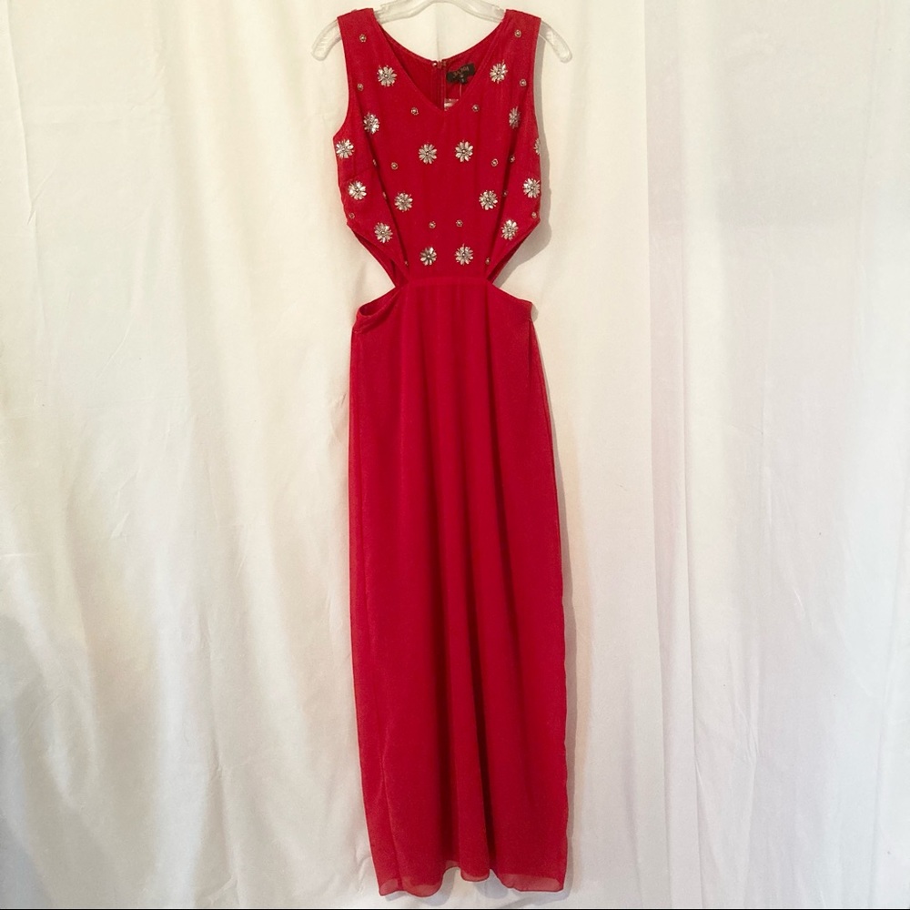 Balboa Formal Sleeveless Cutout Maxi NWOT S